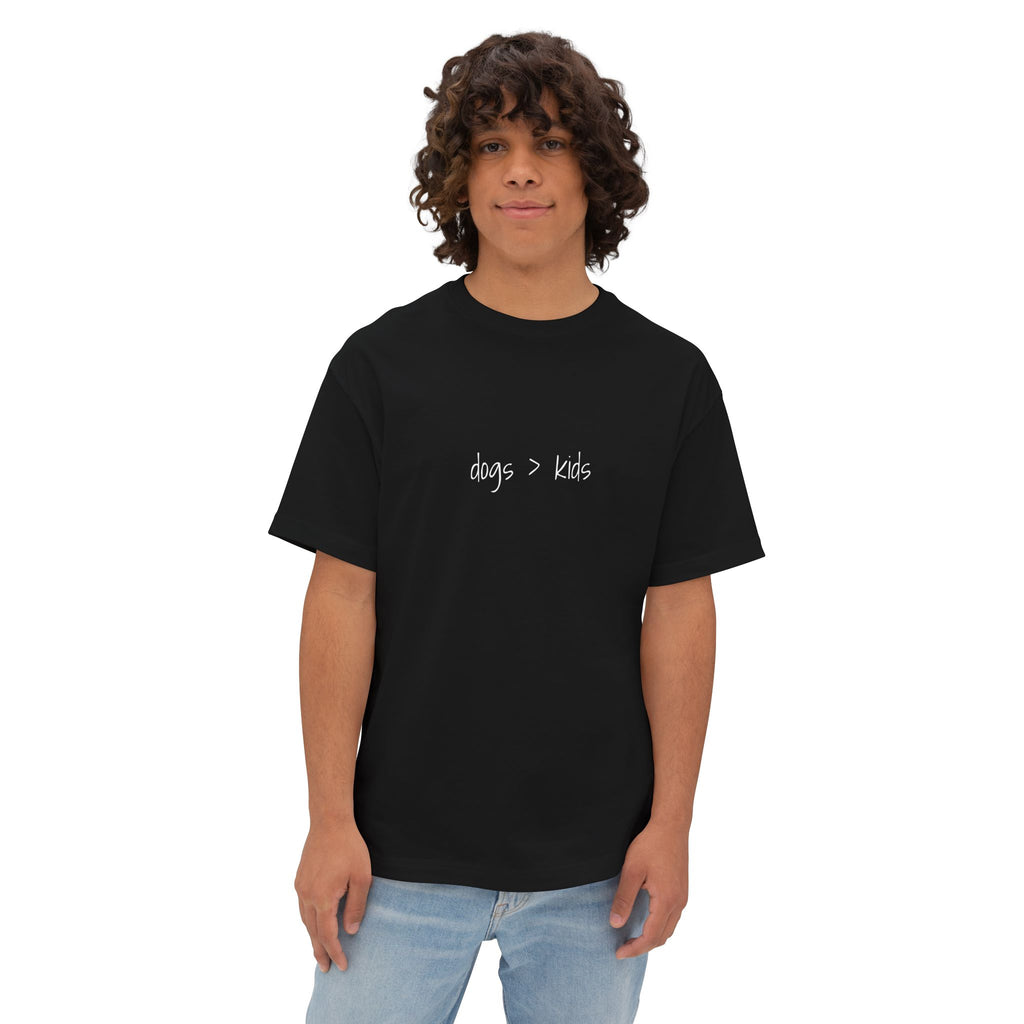 Childfree Dog Lovers "dogs are better than kids" Oversized Boxy TShirt