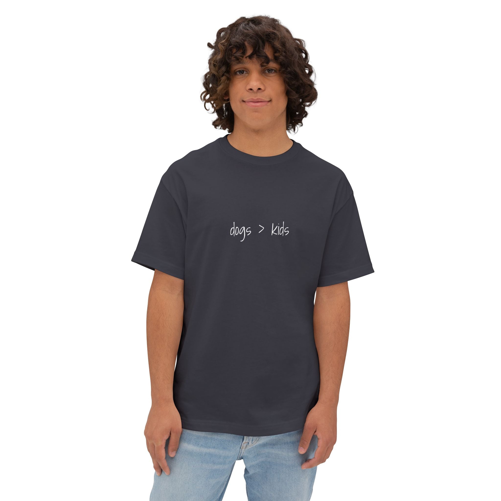 Childfree Dog Lovers "dogs are better than kids" Oversized Boxy TShirt
