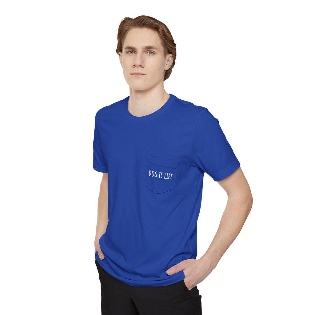 Dog Is Life pocket tee | Pocket T-Shirt