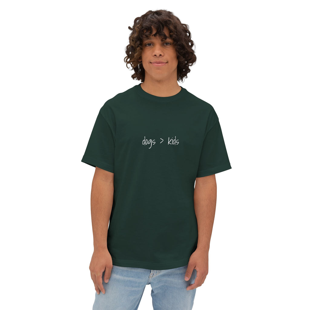 Childfree Dog Lovers "dogs are better than kids" Oversized Boxy TShirt
