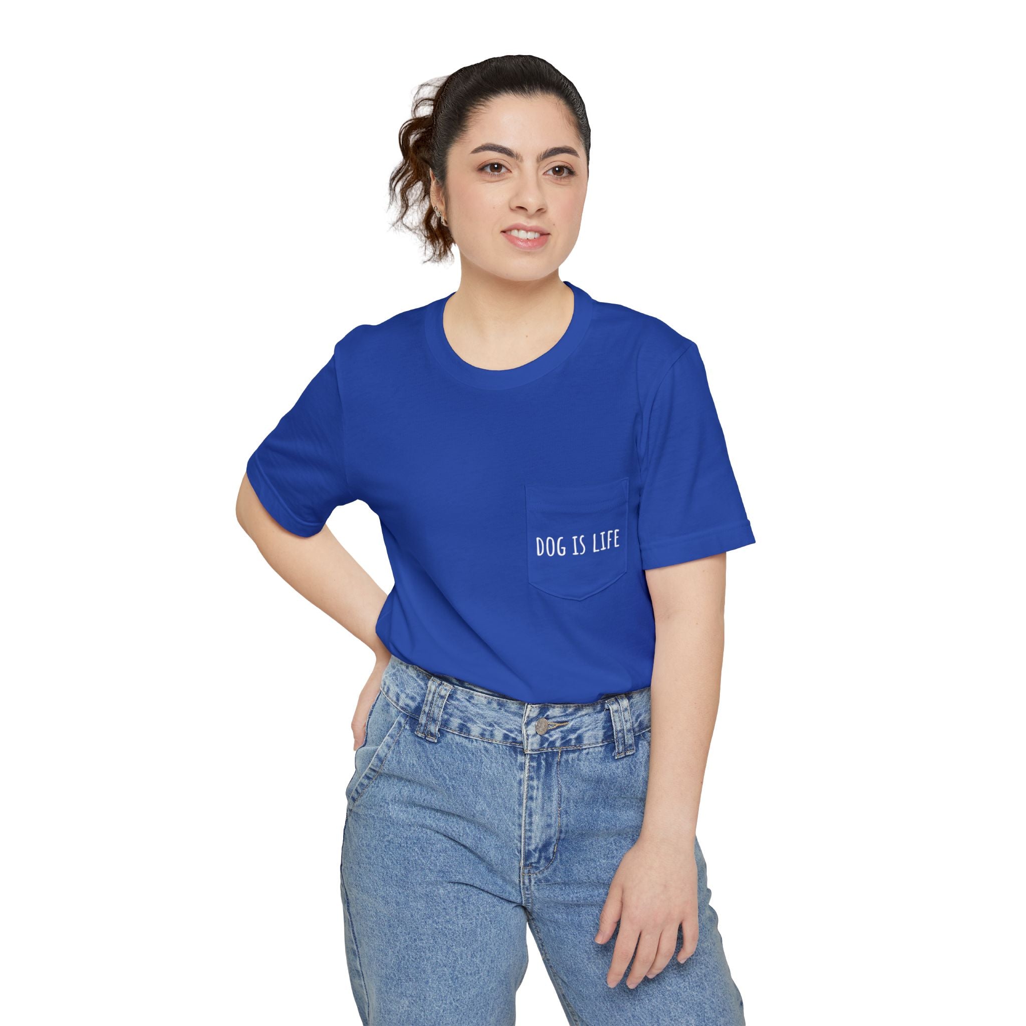 Dog Is Life pocket tee | Pocket T-Shirt