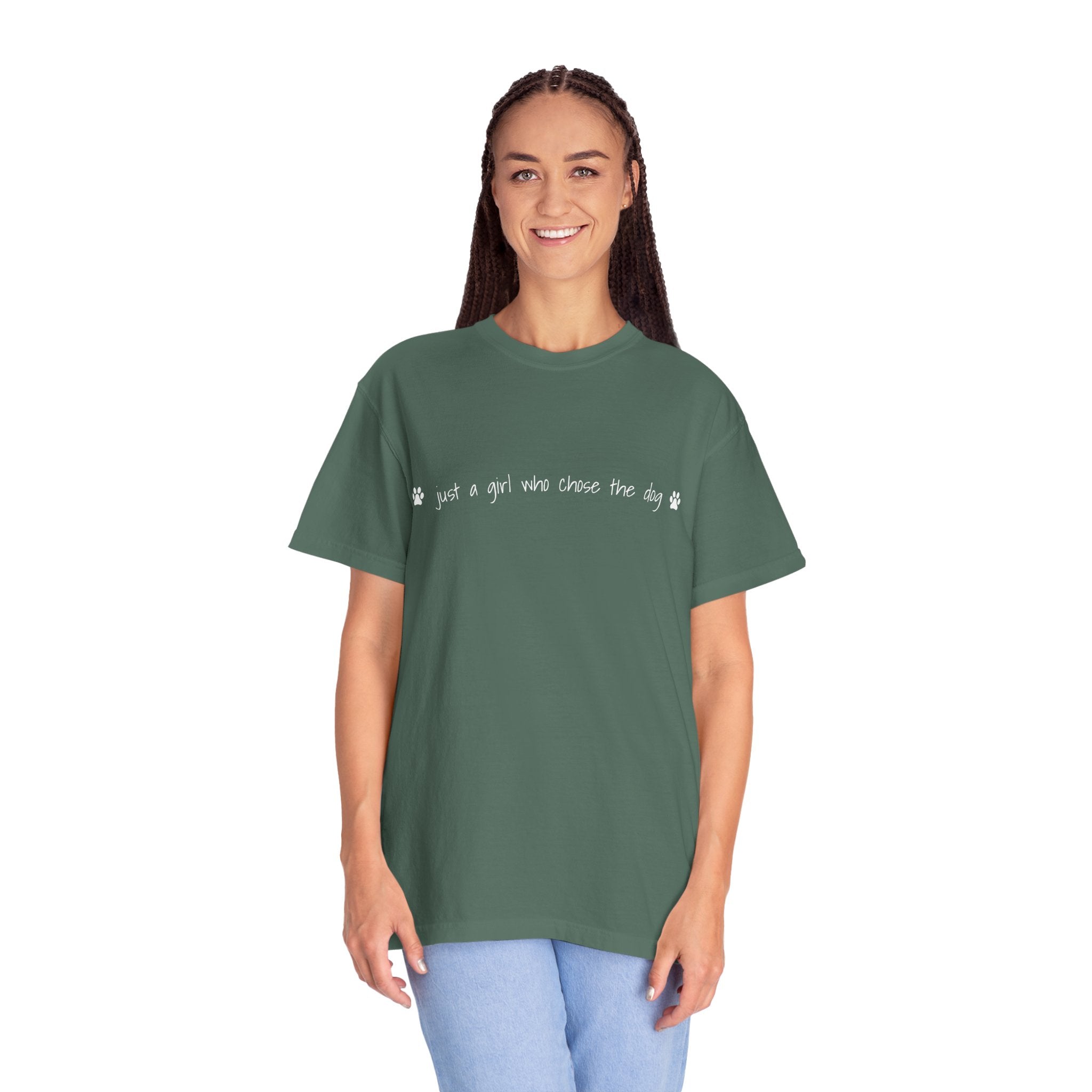 Childfree Dog Lover "just a girl who chose the dog" T-Shirt